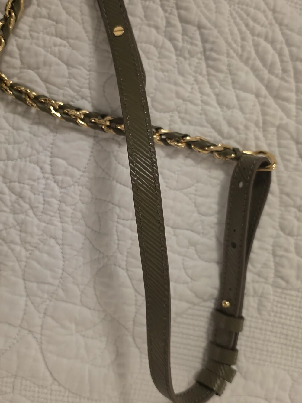 Louis Vuitton Twist Epi Mm Khaki Bag